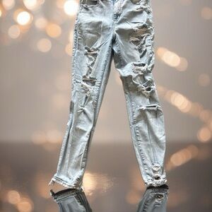 Distressed Light Blue Women's Jeans